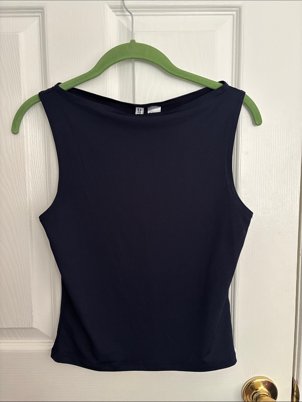 H&M Navy Sleeveless High-Neck Tank
